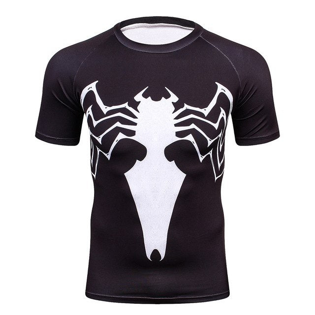 Men's Workout Clothes Short Sleeve Compression Shirt 3D Full Printing MMA Bodybuilding Tshirts Mens Gear Tee&Top Jerseys