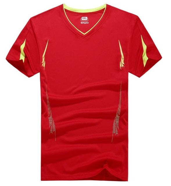 UNCO&BOROR plus size M~6XL,7XL,8XL,9XL Tops&Tees Shirts Casual Tshirt Men quick dry T-shirt sporting suit T Shirt men tracksuits