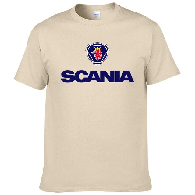 2017 New Men t shirts fashion Saab SCANIA t shirt Cotton O NECK short sleeved Printed t-shirt Summer tshirt #190