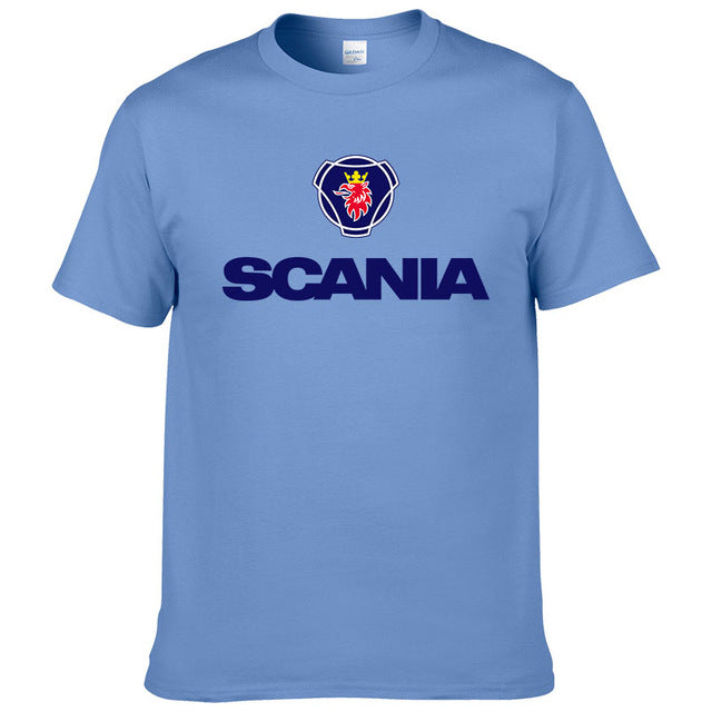 2017 New Men t shirts fashion Saab SCANIA t shirt Cotton O NECK short sleeved Printed t-shirt Summer tshirt #190