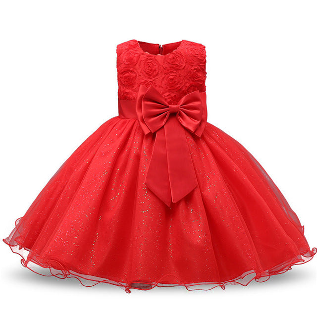 Princess Flower Girl Dress Summer 2017 Tutu Wedding Birthday Party Dresses For Girls Children's Costume Teenager Prom Designs