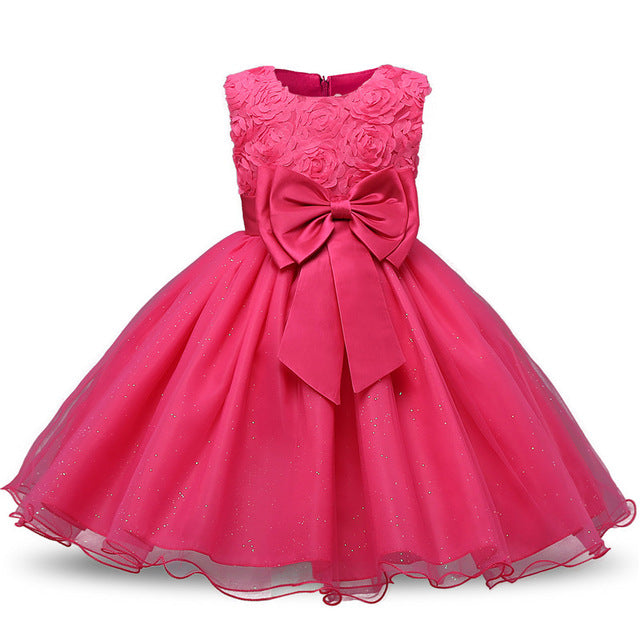 Princess Flower Girl Dress Summer 2017 Tutu Wedding Birthday Party Dresses For Girls Children's Costume Teenager Prom Designs