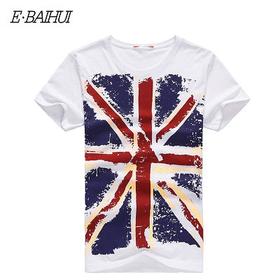 E-BAIHUI Brand Cotton men Clothing Male Slim Fit t shirt  Man T-shirts Casual T-Shirts Skateboard Swag mens tops tees Y001