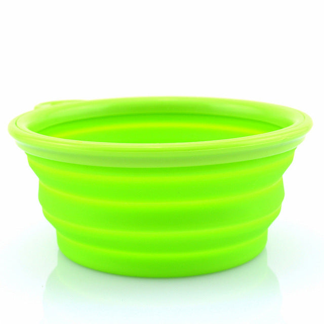 1pcsPet Products Silicone Pet Folding Dog Bowls Portable Dog Bowls Wholesale For Food The Dog Drinking Water Bowl Pet Bowls