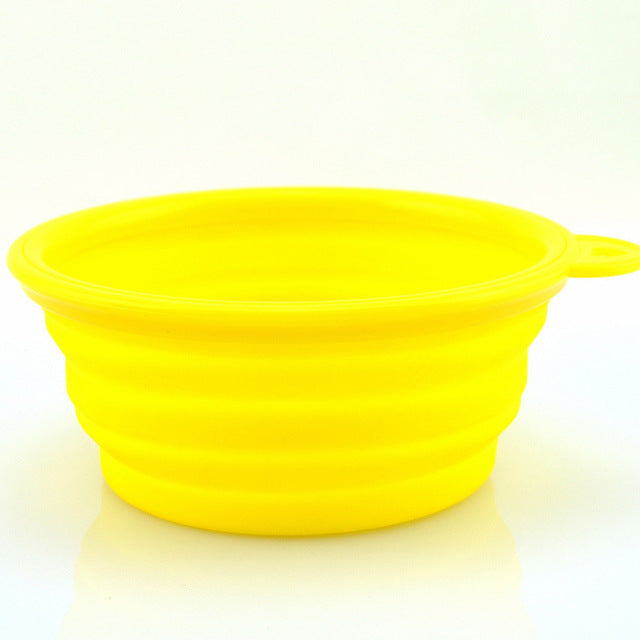 1pcsPet Products Silicone Pet Folding Dog Bowls Portable Dog Bowls Wholesale For Food The Dog Drinking Water Bowl Pet Bowls