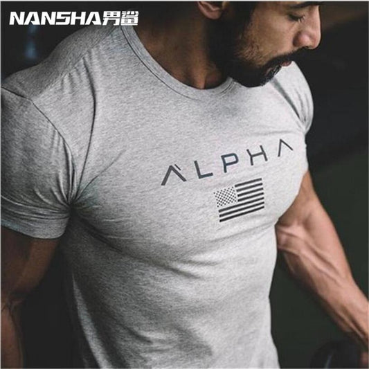 Men Fitness Clothes Bodybuilding T Shirts Gasp Short Sleeve Workout T-Shirt Muscle Shirts Tshirts Mens Top Tees