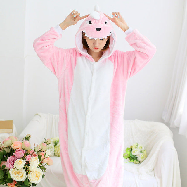 Adult Flannel Giraffe Pajamas Onesies Cosplay Costume Cartoon Animal Children Sleepwears Design For Toilet