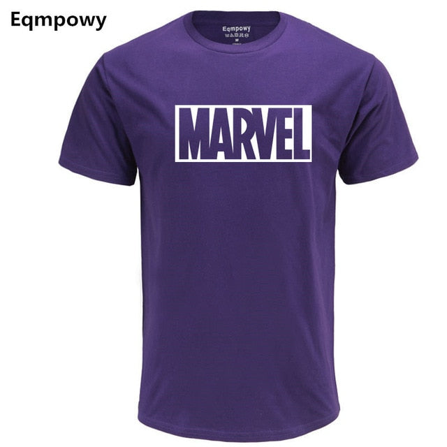 Eqmpowy 2017 New Fashion MARVEL t-Shirt men cotton short sleeves Casual male tshirt marvel t shirts men tops tees Free shipping