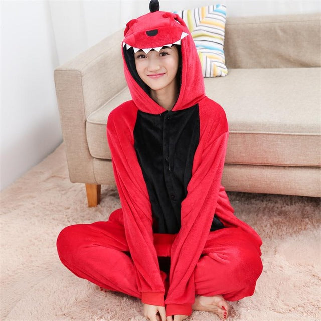 Adult Flannel Giraffe Pajamas Onesies Cosplay Costume Cartoon Animal Children Sleepwears Design For Toilet