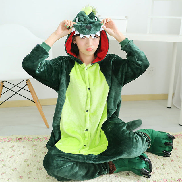 Adult Flannel Giraffe Pajamas Onesies Cosplay Costume Cartoon Animal Children Sleepwears Design For Toilet