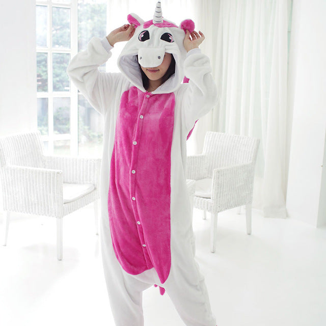 Adult Flannel Giraffe Pajamas Onesies Cosplay Costume Cartoon Animal Children Sleepwears Design For Toilet