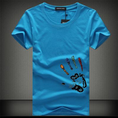 New Mens T Shirts Fashion Summer O-Neck Slim Fit Short Sleeve T Shirt Men Mercerized Cotton Brand-Clothing Casual Men T-Shirt