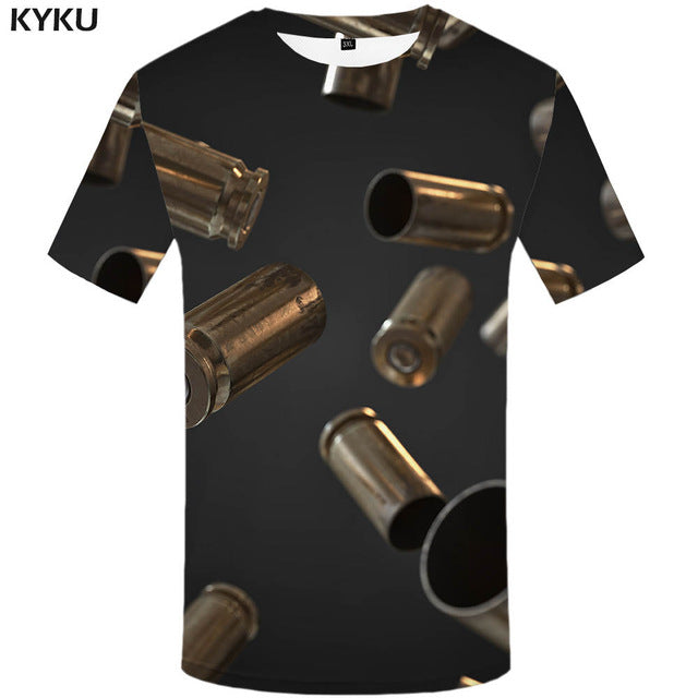 KYKU Brand Coconut Trees T shirt Sunlight Tops Beach Tees Hawaii Clothes  Clothing  Tshirt Men 3d T-shirt Mens Hip hop Ftness