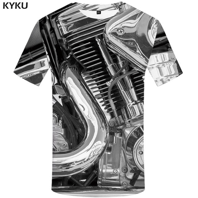 KYKU Brand Coconut Trees T shirt Sunlight Tops Beach Tees Hawaii Clothes  Clothing  Tshirt Men 3d T-shirt Mens Hip hop Ftness