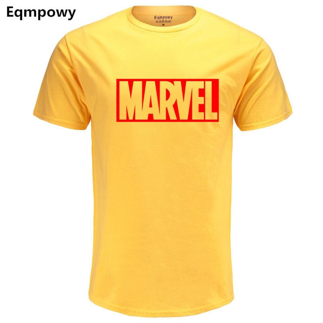 Eqmpowy 2017 New Fashion MARVEL t-Shirt men cotton short sleeves Casual male tshirt marvel t shirts men tops tees Free shipping