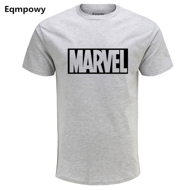 Eqmpowy 2017 New Fashion MARVEL t-Shirt men cotton short sleeves Casual male tshirt marvel t shirts men tops tees Free shipping