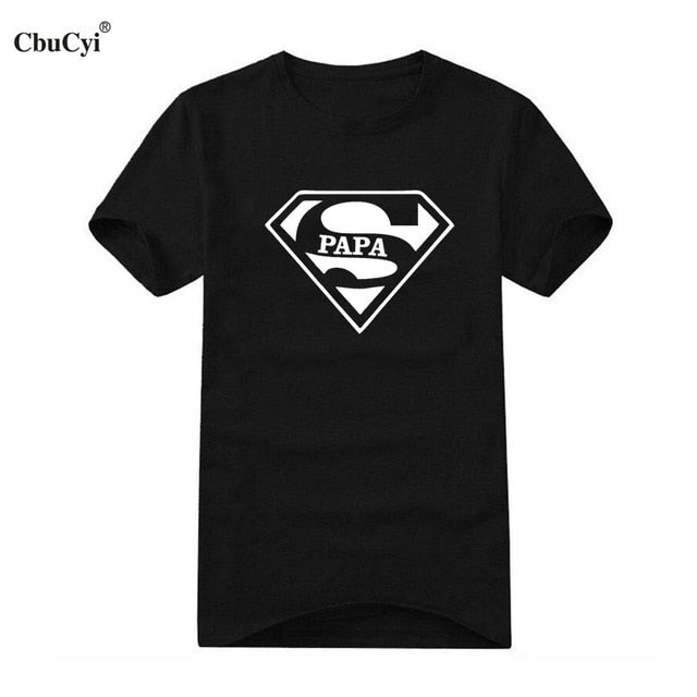 Super Papa T-shirt Fathers Day Gift New Dads Funny T Shirt Best Dad tshirt Mens Hipster Slogan Tee shirt homme