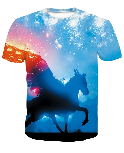 Devin Du 2018 Newest Harajuku Wolf 3D Print Cool T-shirt Men/Women Short Sleeve Summer Tops Tees T shirt Fashion M-4XL