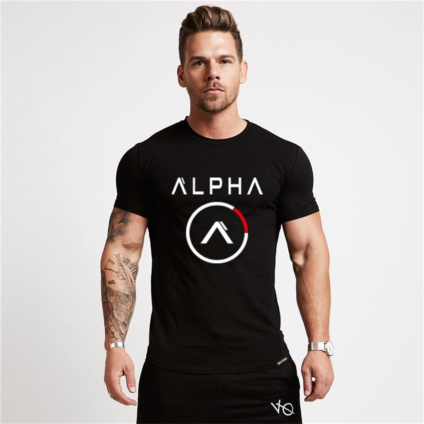 Brand Clothing Fitness T Shirt Men Fashion Extend Long Tshirt Summer Gyms short Mens T-shirt Cotton Bodybuilding Crossfit Tops