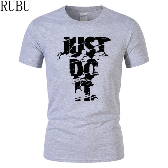 RUBU 2018 New High quality brand men T-shirt casual short sleeve o-neck fashion printed cotton t shirt men /woman tees shirt