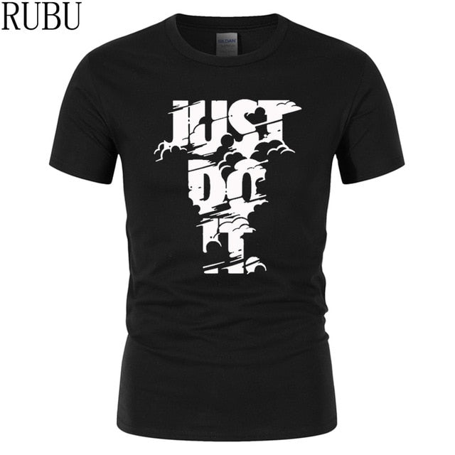 RUBU 2018 New High quality brand men T-shirt casual short sleeve o-neck fashion printed cotton t shirt men /woman tees shirt