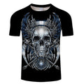 White t shirt 3D Skull tshirt Men T-shirt Male Top Summer Tee Quality Camiseta Short Sleeve O-neck Hip Hop Drop ship ZOOTOPBEAR