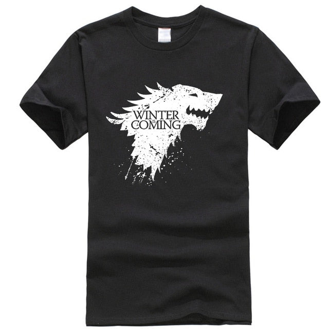 Stark cotton short sleeve Game of Thrones Men T-shirt casual men tshirt Tops Tees WINTER IS COMING MEN T shirt 2018