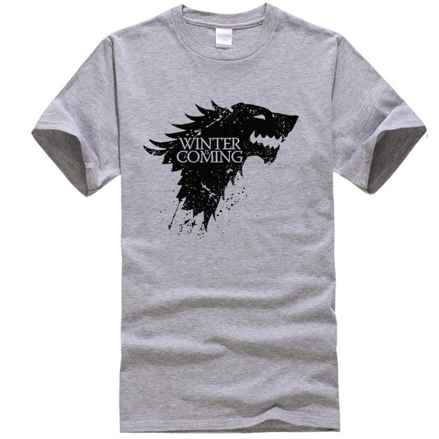 Stark cotton short sleeve Game of Thrones Men T-shirt casual men tshirt Tops Tees WINTER IS COMING MEN T shirt 2018