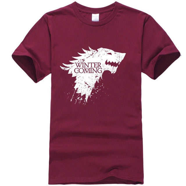 Stark cotton short sleeve Game of Thrones Men T-shirt casual men tshirt Tops Tees WINTER IS COMING MEN T shirt 2018