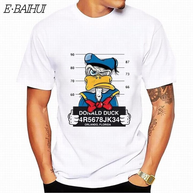 E-BAIHUI new mickey print tees mouse t-shirt men tops hip hop casual funny dog cartoon tshirt homme comfort cotton t shirt CG001