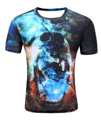 2018 Newest Summer Style Fashion Print Short sleeved Tees Men Black And White Vertigo Hypnotic colorful Printing 3D T shirt