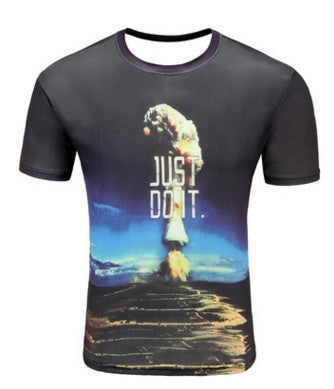 2018 Newest Summer Style Fashion Print Short sleeved Tees Men Black And White Vertigo Hypnotic colorful Printing 3D T shirt