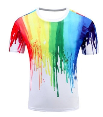 2018 Newest Summer Style Fashion Print Short sleeved Tees Men Black And White Vertigo Hypnotic colorful Printing 3D T shirt