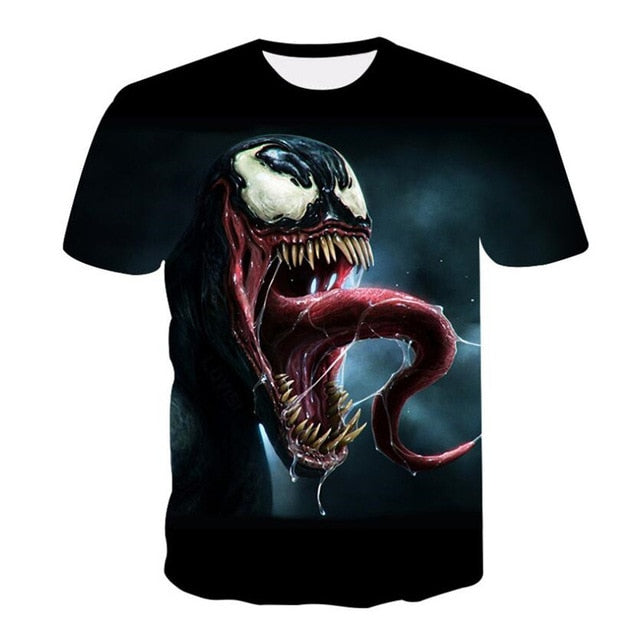 New arrive popular marvel movie venom t shirt men women 3D print fashion short sleeve tshirt streetwear casual summer tops S-4XL