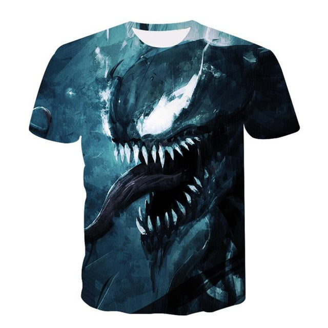 New arrive popular marvel movie venom t shirt men women 3D print fashion short sleeve tshirt streetwear casual summer tops S-4XL