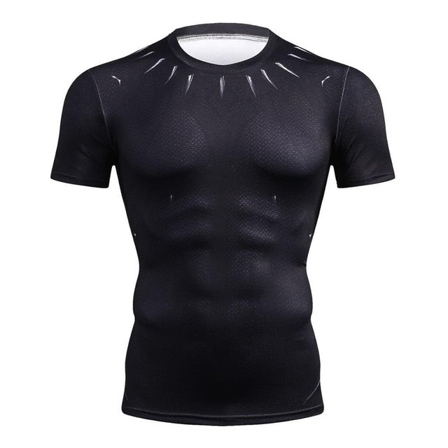 Raglan Sleeve Iron Spiderman 3D Printed T shirts Men Compression Shirts 2018 Summer NEW Cosplay Crossfit Tops For Male Fitness