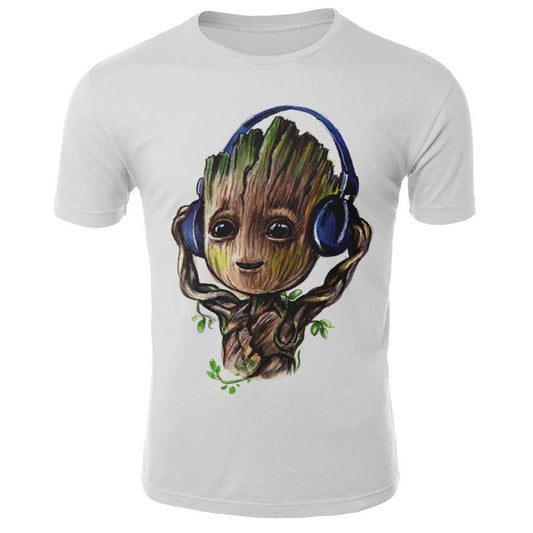 2019 Comics Super Hero Groot 3D Tshirt Cool Fashion Groot Print T-shirt Men Women 3D Tops Dropshipping and Wholesale cartoon Tee