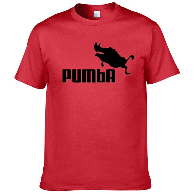 2016 funny tee cute t shirts homme Pumba men casual short sleeves cotton tops cool tshirt summer jersey costume t-shirt #062