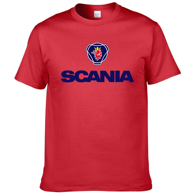 2017 New Men t shirts fashion Saab SCANIA t shirt Cotton O NECK short sleeved Printed t-shirt Summer tshirt #190