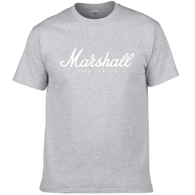 2017 hot sale summer 100% cotton Marshall t shirt men short sleeves tee hip hop streetwear for fans hipster XS-2XL #220