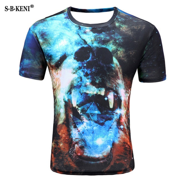 The New t shirts Fashion 3D t shirt With Print Design of vertigo tshirt Male Loose Streetwear t shirt men Tops Men's t-shirt