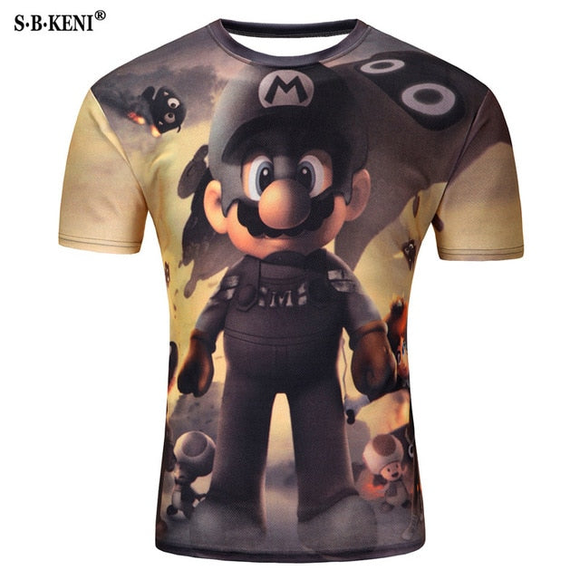 The New t shirts Fashion 3D t shirt With Print Design of vertigo tshirt Male Loose Streetwear t shirt men Tops Men's t-shirt