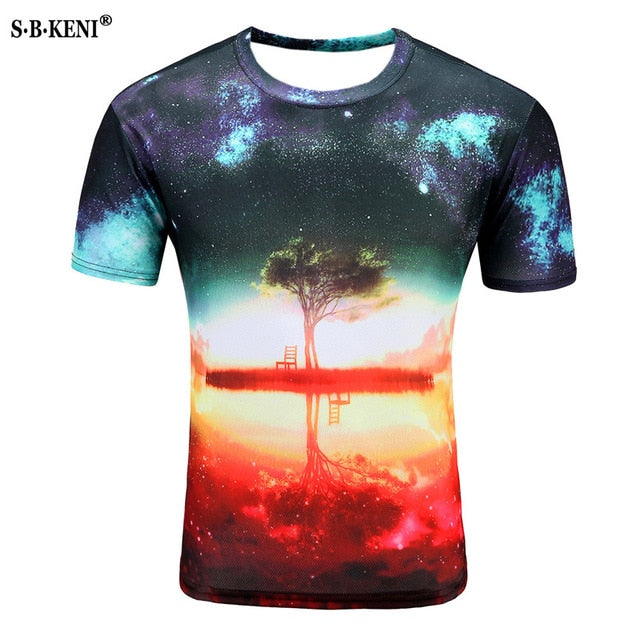 The New t shirts Fashion 3D t shirt With Print Design of vertigo tshirt Male Loose Streetwear t shirt men Tops Men's t-shirt