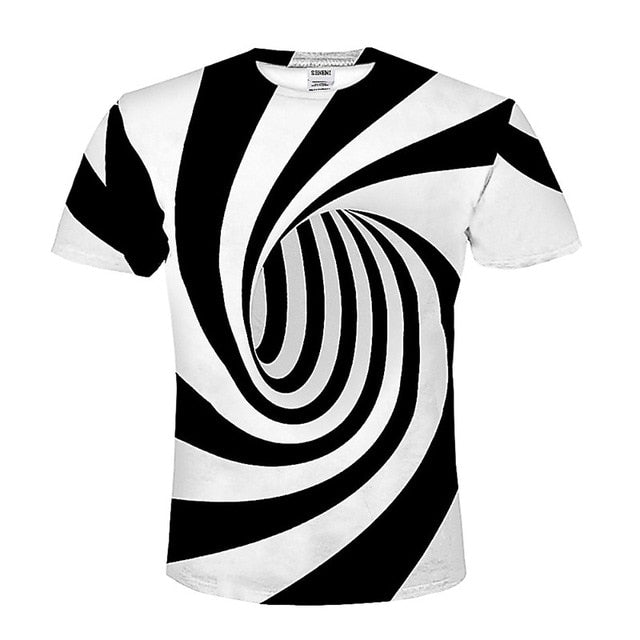 The New t shirts Fashion 3D t shirt With Print Design of vertigo tshirt Male Loose Streetwear t shirt men Tops Men's t-shirt