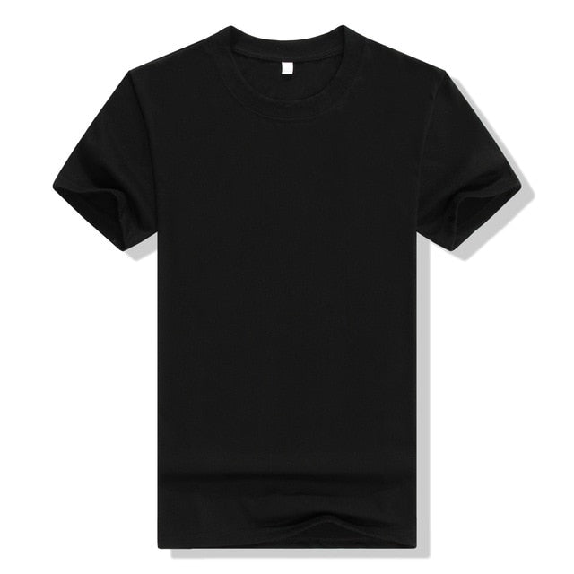 2018 New Solid color T Shirt Mens Black And White 100% cotton T-shirts Summer Skateboard Tee Boy Skate Tshirt Tops SA-95