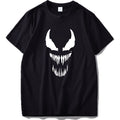 EU Size Venom T Shirt Men Cool Comic Originality Black Cotton T-shirt Anime High Quality Movie Tops Tee Homme