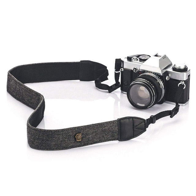 Universal Camera Shoulder Neck Strap Adjustable Cotton Leather Belt For Sony Canon Nikon DSLR Cameras Strap Accessories Part