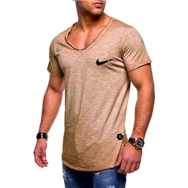 Newest 2019 Summer Men T-shirt Fashion Brand Logo Print Cotton T shirt Men Trend Casual Short sleeve Tshirt Tops tee