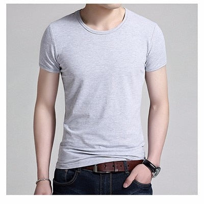 KOSMO MASA O-neck Black Men T-shirt Cotton Slim Summer T Shirt Male Short Sleeves Casual Tshirts Plus Size 5XL for Men MC0343