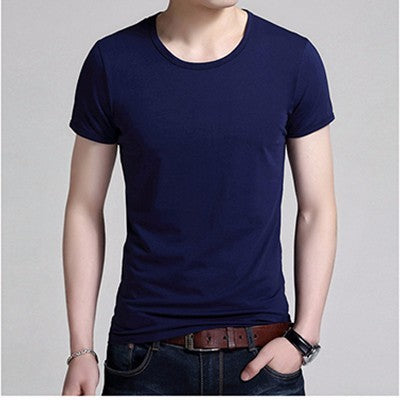 KOSMO MASA O-neck Black Men T-shirt Cotton Slim Summer T Shirt Male Short Sleeves Casual Tshirts Plus Size 5XL for Men MC0343